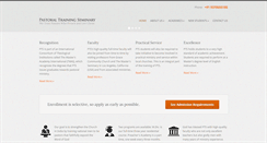Desktop Screenshot of pastoraltrainingseminary.org
